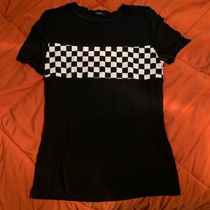 SHEIN size M Checkered Flag Top